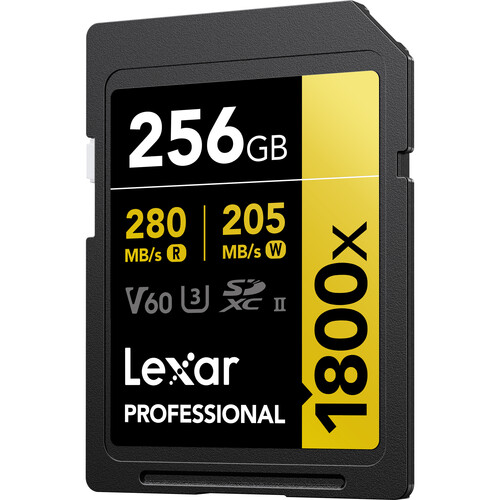 Lexar 256GB Professional 1800x UHS-II SDXC - 5